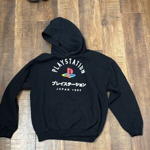 Sony Playstation Japan 1994 Hoodie Gamer Gear Black Sweatshirt (2019) large